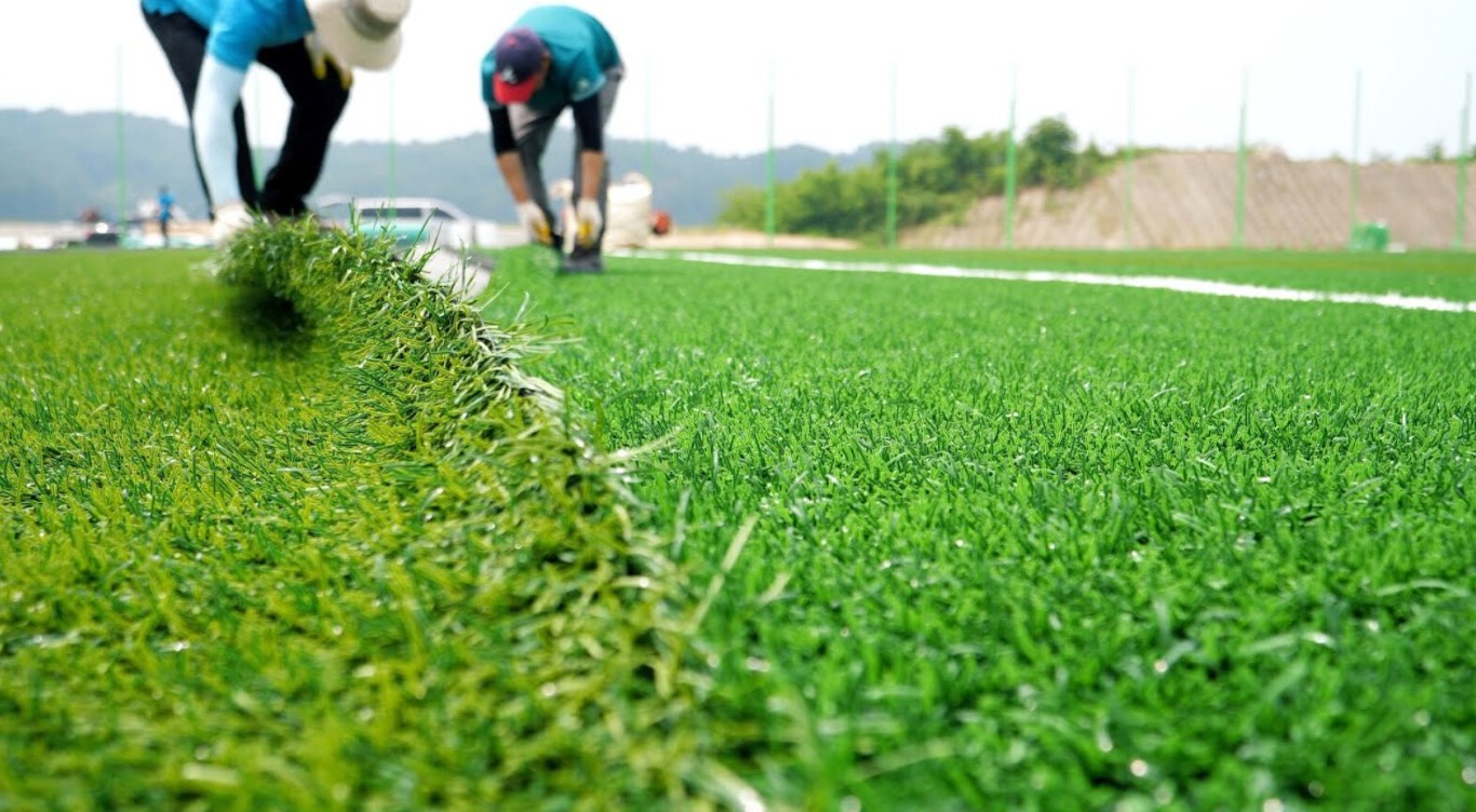 Commercial Artificial Grass installation in Salinas, CA
